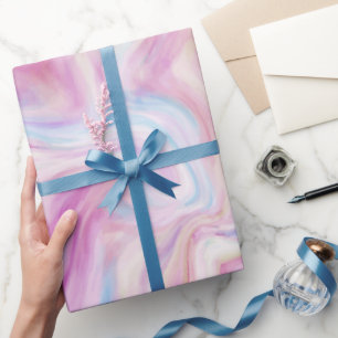 Pastel Marble Abstract Swirl Wrapping Paper