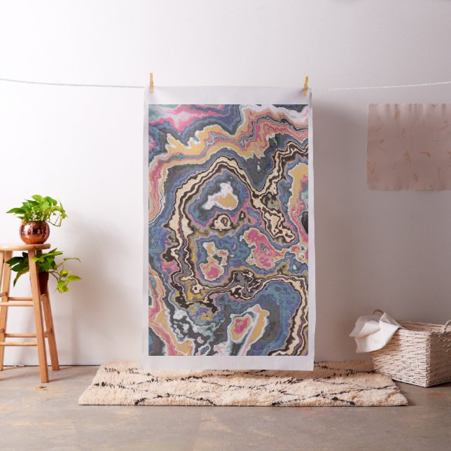 Pastel Marble Geode Dreams Fabric (In Situ)