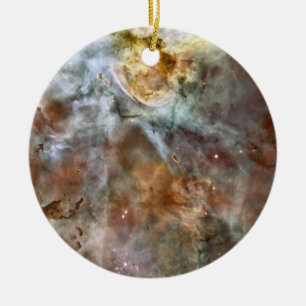 Pastel Marble in the Carina Nebula Ceramic Tree Decoration