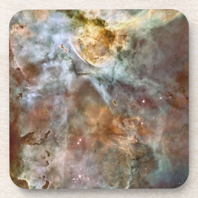Pastel Marble in the Carina Nebula Coaster (Front)