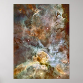 Pastel Marble in the Carina Nebula Poster