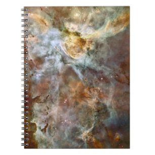 Pastel Marble in the Carina Nebula Spiral Notebook