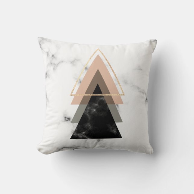 Pastel Marble Print Design Cushion (Front)