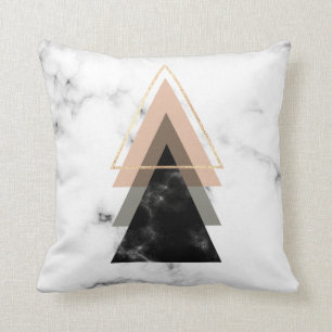 Pastel Marble Print Design Cushion
