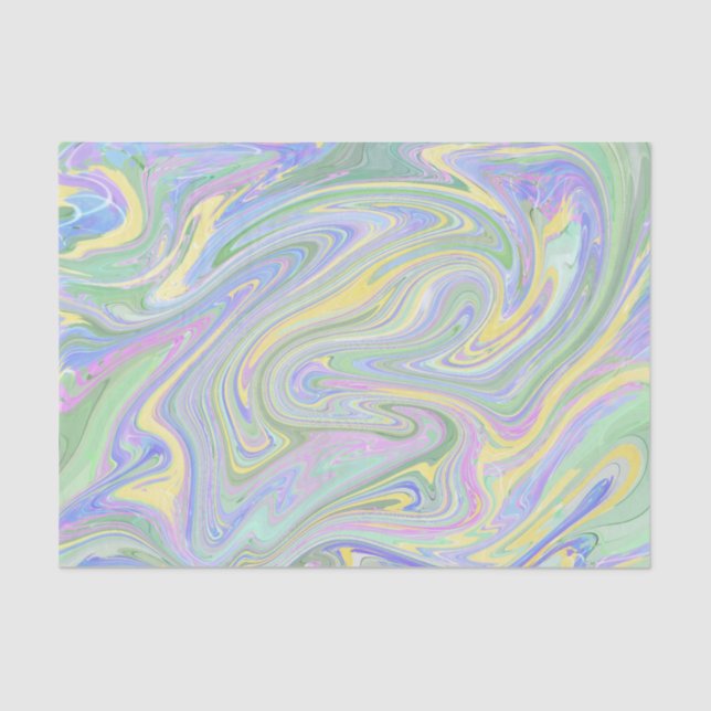 Pastel Marbled Print Tissue Paper (Front)