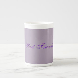 Pastel Mauve Best Friends China Mug