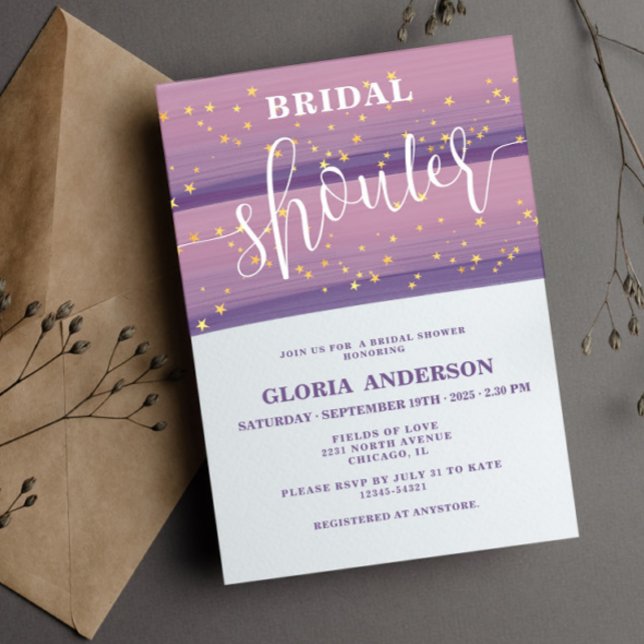 Pastel Mauve Bridal Shower Invitation (Creator Uploaded)
