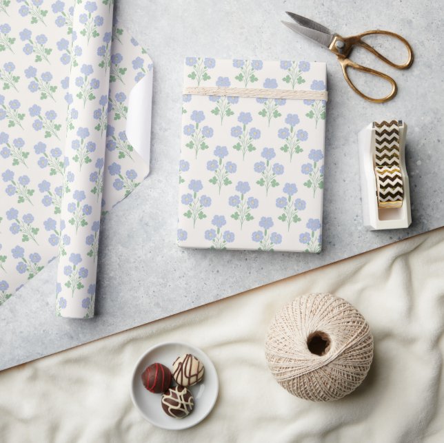 Pastel Meadow Flow Soft Spring Wrapping Paper (Crafts)