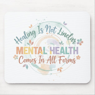PASTEL MENTAL HEALTH MATTERS SAYING MOUSE PAD