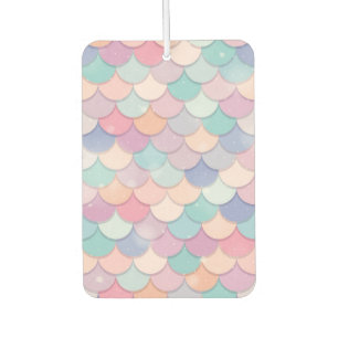 Pastel Mermaid Scale Car Air Freshener