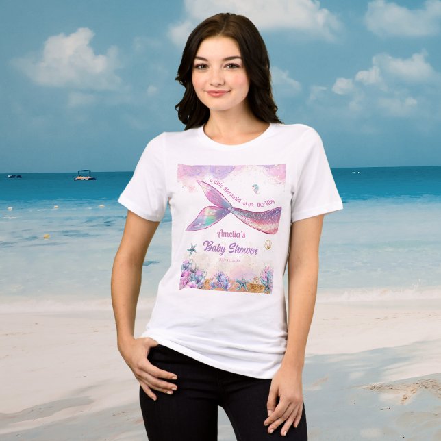 Pastel Mermaid Tail Ocean Girl Party Tri-Blend Shirt (Creator Uploaded)