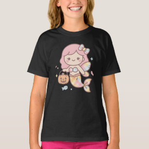 Pastel Mermaidween Kids T-Shirt Cute Kawaii