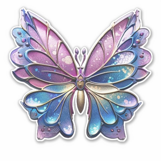 Pastel Metallic Butterfly (Front)