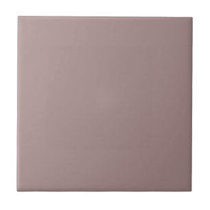 Pastel Mid Grey Dusty Pink Solid Colour Tile