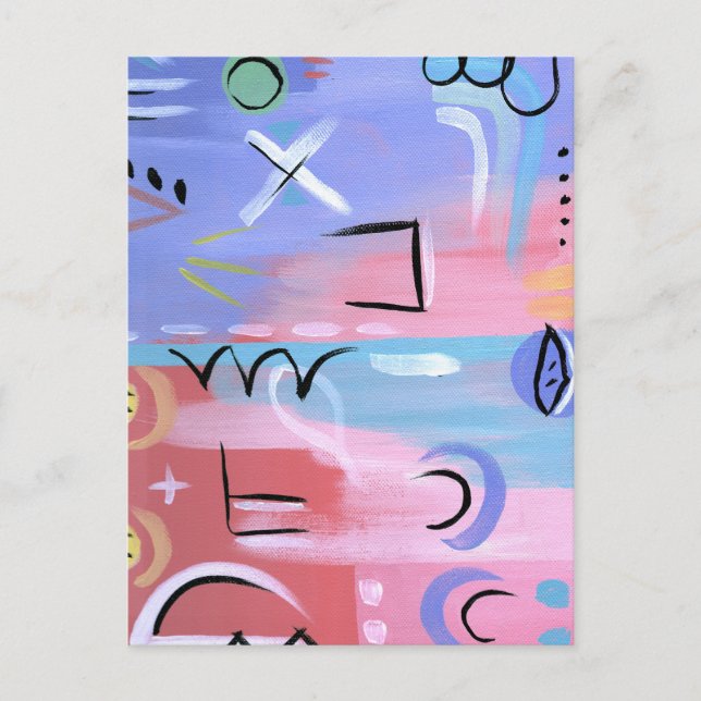 Pastel Mind Set Postcard (Front)
