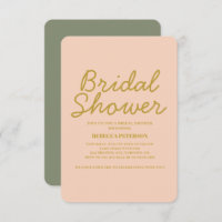 Pastel Minimal Typography Modern Bridal Shower 