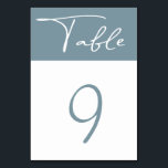 pastel minimalist modern Table Number<br><div class="desc">Our airy pastel collection features beautiful colour palette with slate blue,  blush and matte silver combined with modern typography script and elegant font. It is modern and minimalist with a twist and can be great for year round weddings.</div>