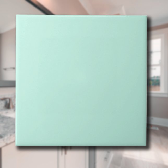 Pastel Mint Blue Solid Colour | Classic | Elegant Tile (Creator Uploaded)