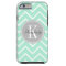 Pastel Mint Chevron with Grey Chevron