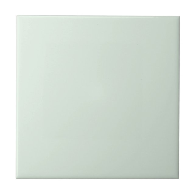 Pastel Mint Green Solid Colour Tile (Front)