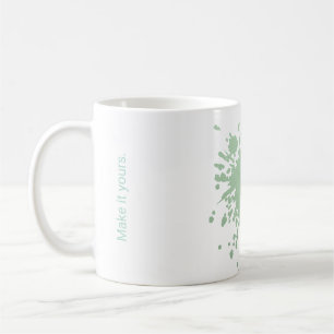 Pastel Mint Plant Personalised Mug – Make It Yours