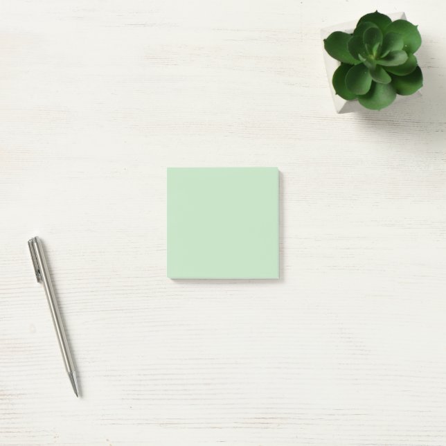 Pastel Mint Solid Colour Minimalist  Post-it Notes (Office)