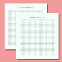 Pastel Mint & Square Pattern Custom