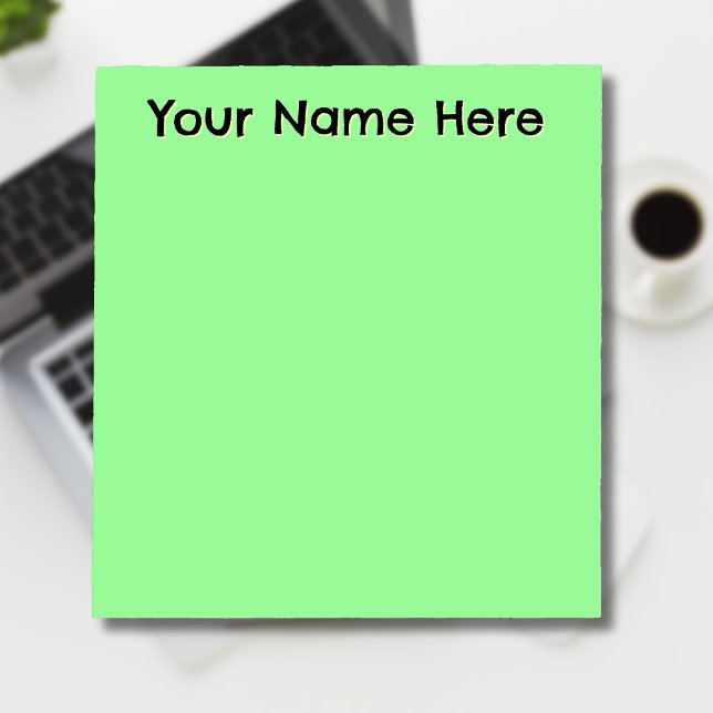 Pastel Mint Unique Personalised Teacher Gifts Notepad (Creator Uploaded)
