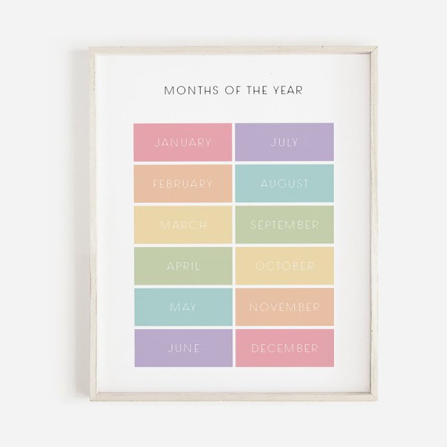 Pastel Month of the year poster (Creator Uploaded)