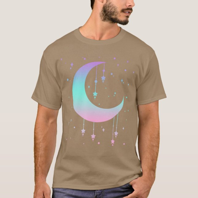 Pastel Moon Kawaii Pastel Goth Small funny T-Shirt (Front)