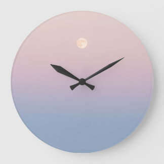 Pastel Moonrise Clock