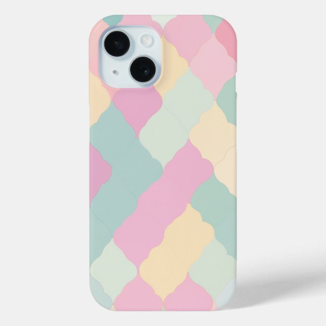 Pastel Moroccan Tile Pattern Phone Case (Back)