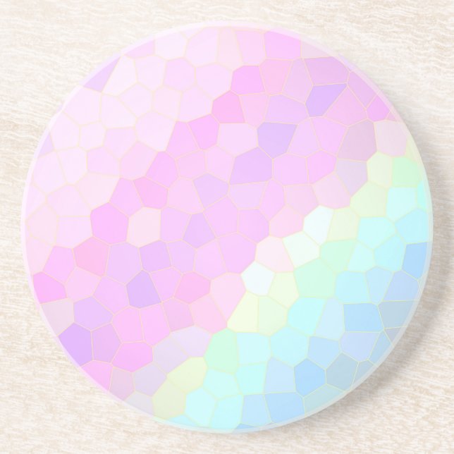 Pastel Mosaic Coaster (Front)