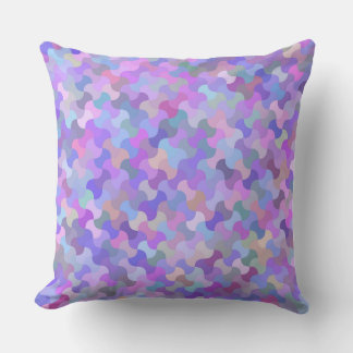 pastel mosaic outdoor pillow