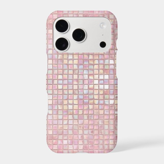 Pastel mosaic pink grid (Back)