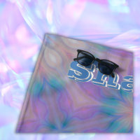 Pastel Mother of Pearl Pattern Name Monogram |