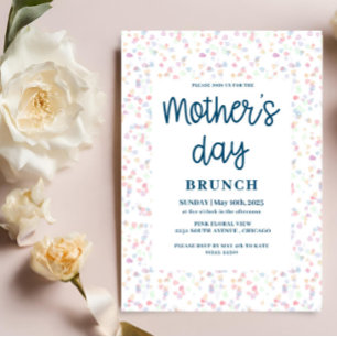 Pastel Mother's day Brunch Invitation