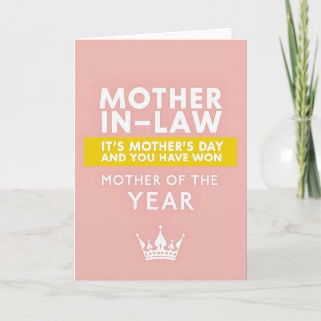 Pastel Mothers Day Crown Card (Front)