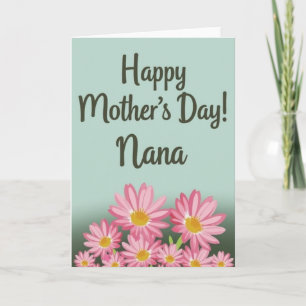 Pastel Mothers Day Flowers Card