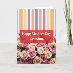 Pastel Mothers Day Rose Card