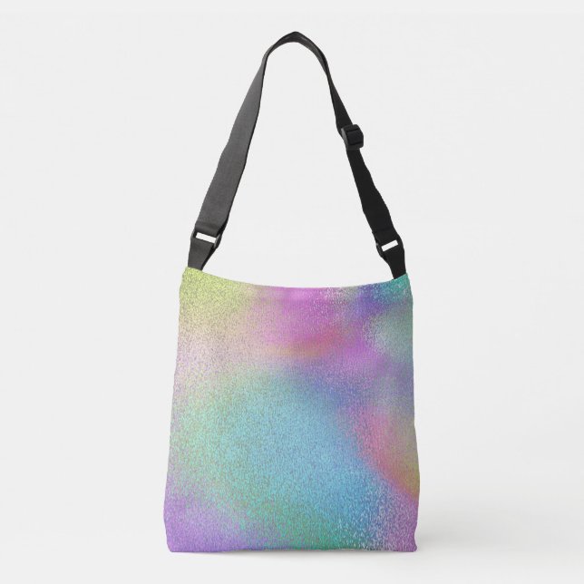 PASTEL MULTICOLOR MODERN ABSTRACT PATTERN CROSSBODY BAG (Front)
