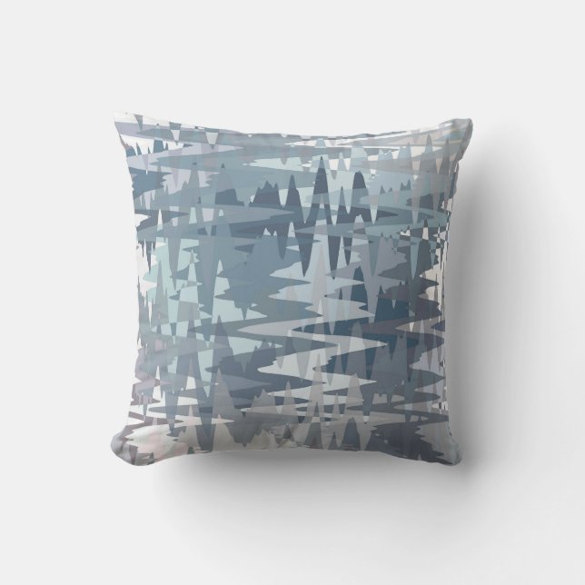 Pastel Muted Colour Abstract Pattern Cushion (Front)