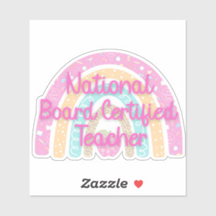 Pastel National Board Certified Teacher Rainbow