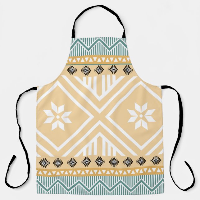 Pastel Native Fabric Seamless Pattern,  Thai Nativ Apron (Front)