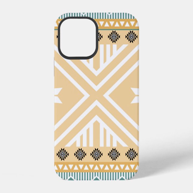 Pastel Native Fabric Seamless Pattern,  Thai Nativ iPhone Case (Back)
