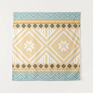 Pastel Native Fabric Seamless Pattern, Thai Nativ Tapestry