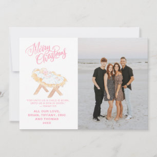 Pastel Nativity   Baby Jesus in a Manger