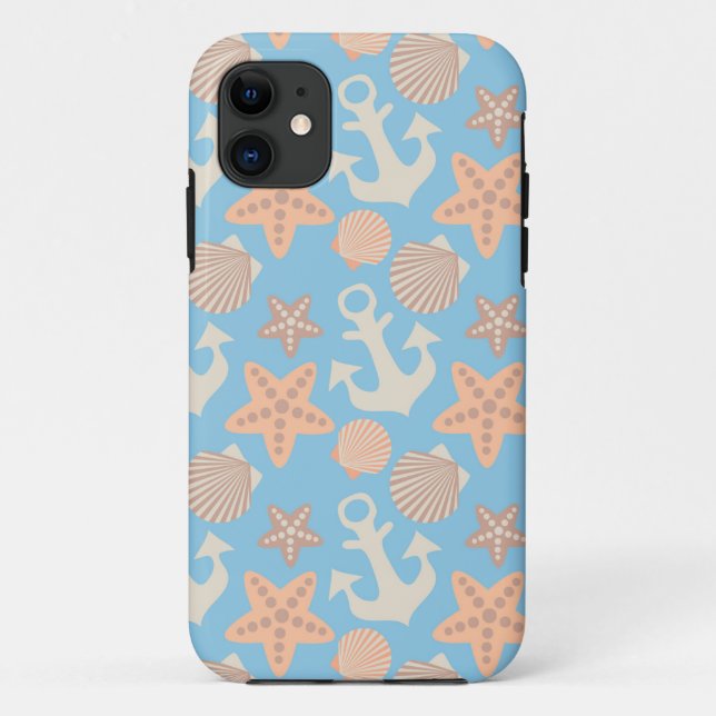 Pastel Nautical Pattern Case-Mate iPhone Case (Back)