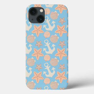 Pastel Nautical Pattern iPhone 13 Case