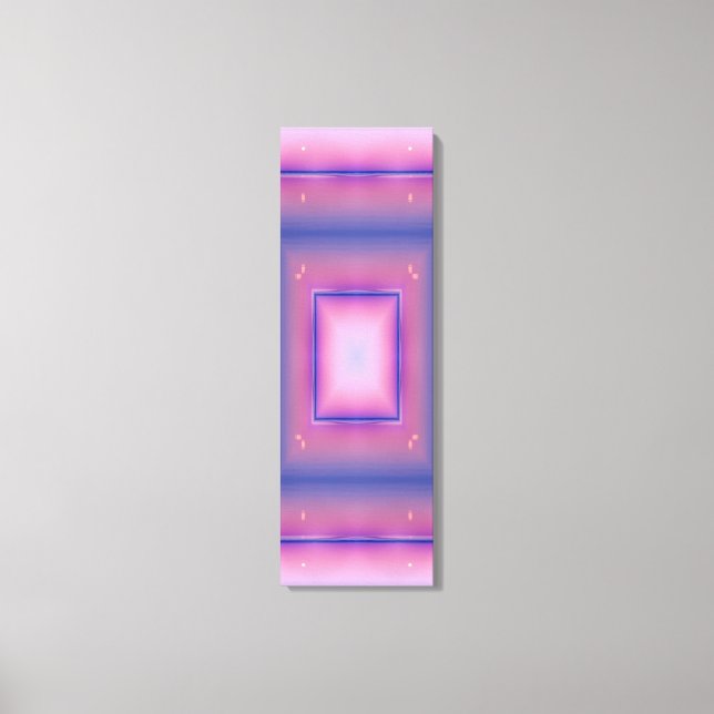 Pastel Neon Portal Kaleidoscope Wall Art (Front)